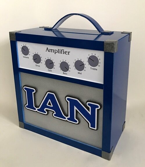 amp gift card box in blue