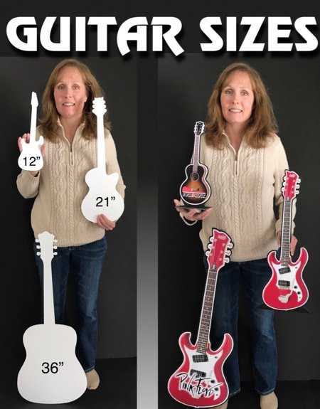 cutout guitar sizes
